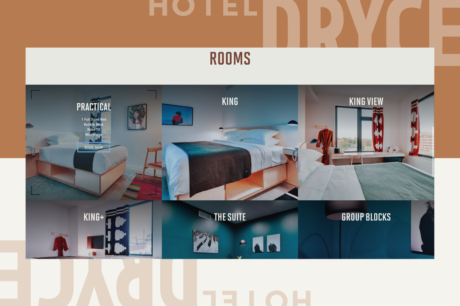 Website Branding for Hotel Dryce Fort Worth Texas