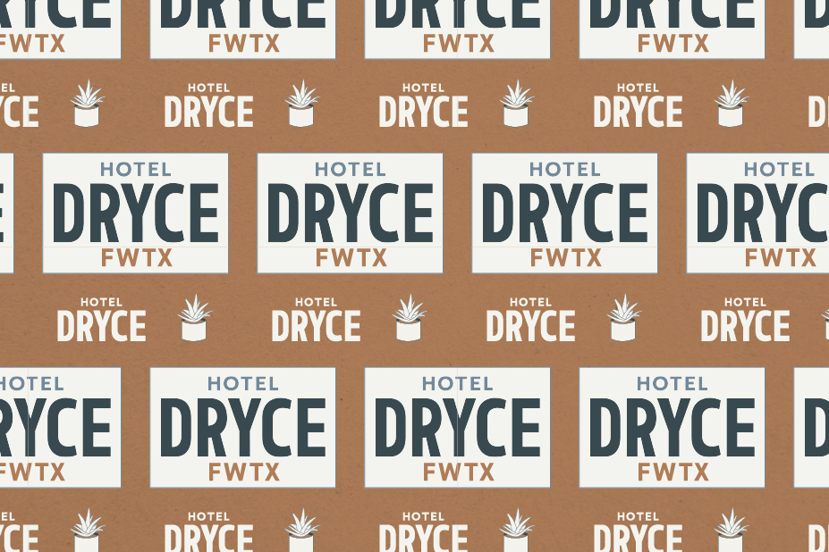 Branding for Hotel Dryce Fort Worth Texas