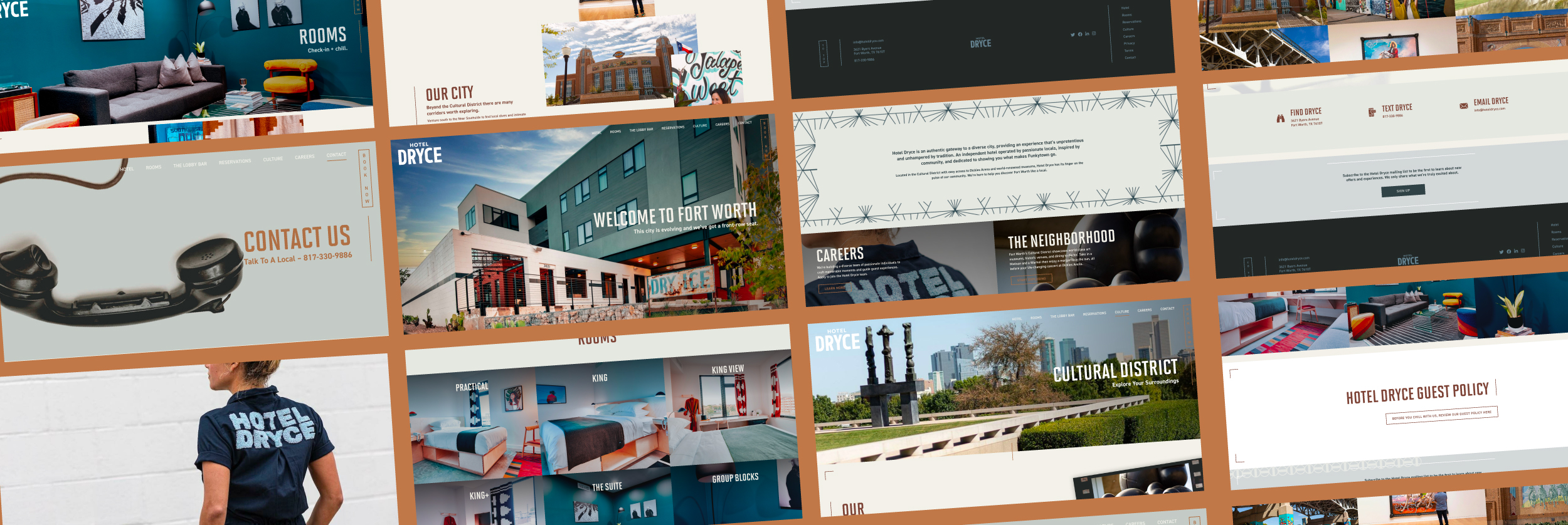 Website Branding for Hotel Dryce Fort Worth Texas